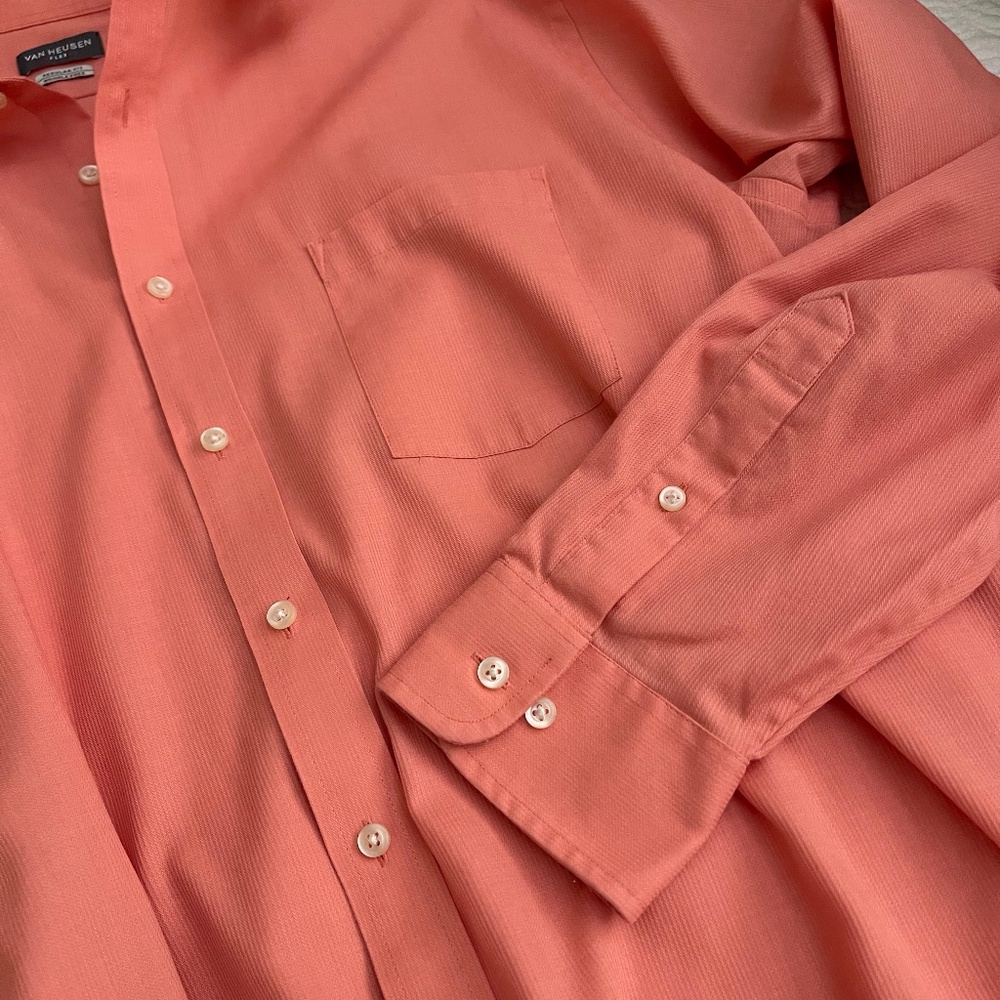 Van Heusen Men's Regular Fit Dress Shirt Wrinkle Free 17-34/35 - Picture 5 of 9